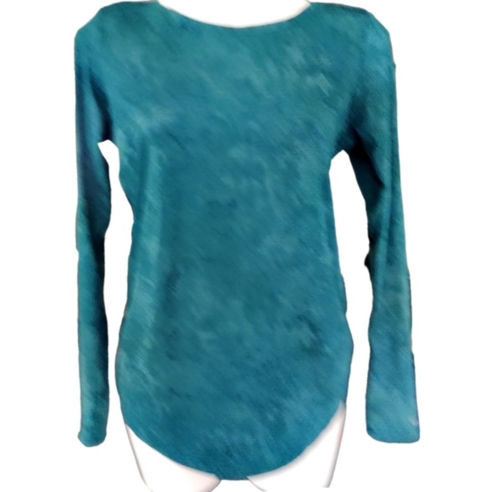 Columbia Long Sleeve Omni Shade Hiking Fishing UPF 50 Teal Blouse EUC sz M